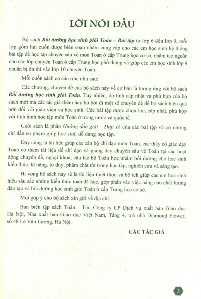 BỒI DƯỠNG HỌC SINH GIỎI TOÁN LỚP 7 - BÀI TẬP HÌNH HỌC (Dùng cho các bộ SGK mới)